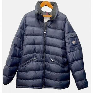 MONCLER men puffer jacket navy blue Sz 7